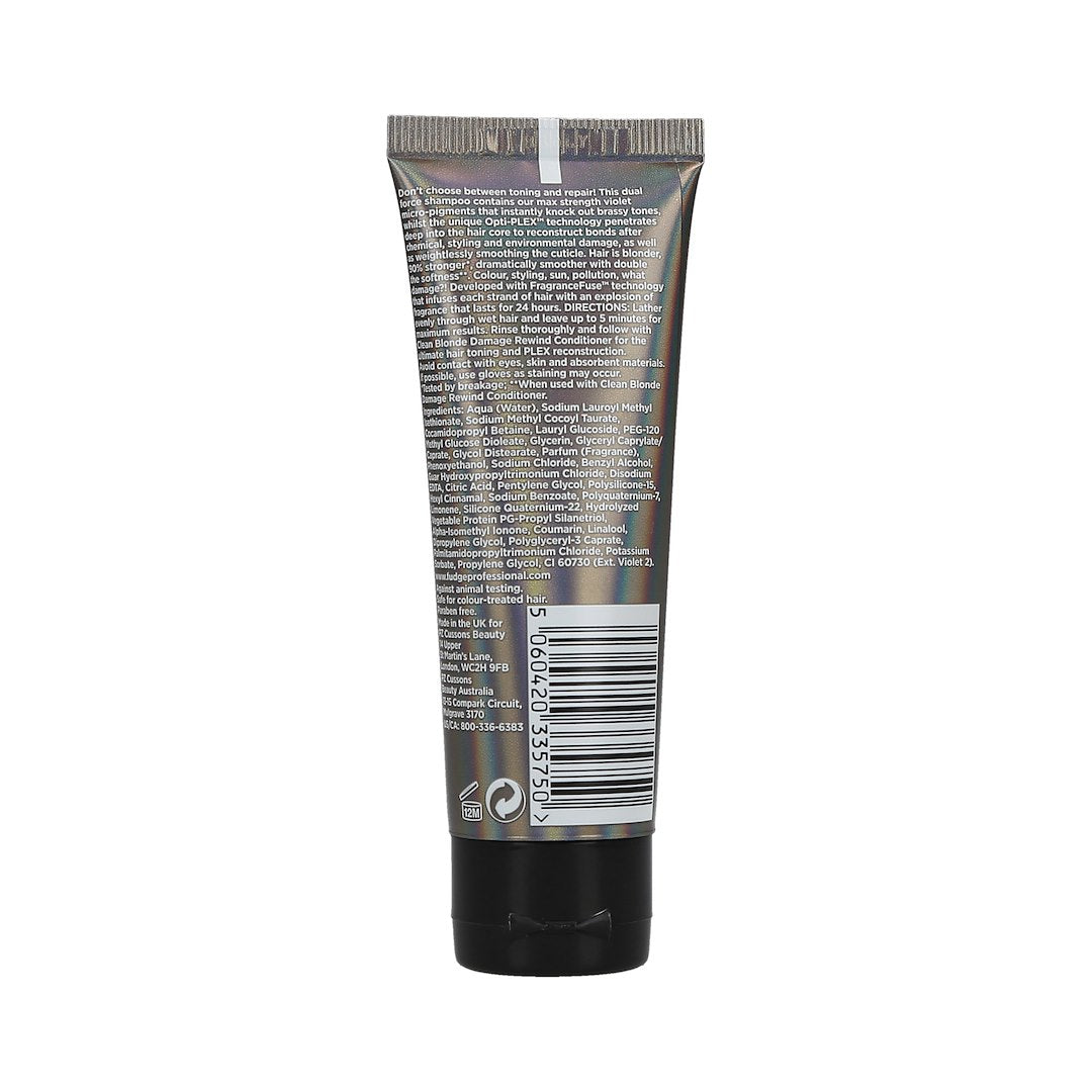 FUDGE CLEAN BLONDE DAM REW V-TONING SHAMPOO