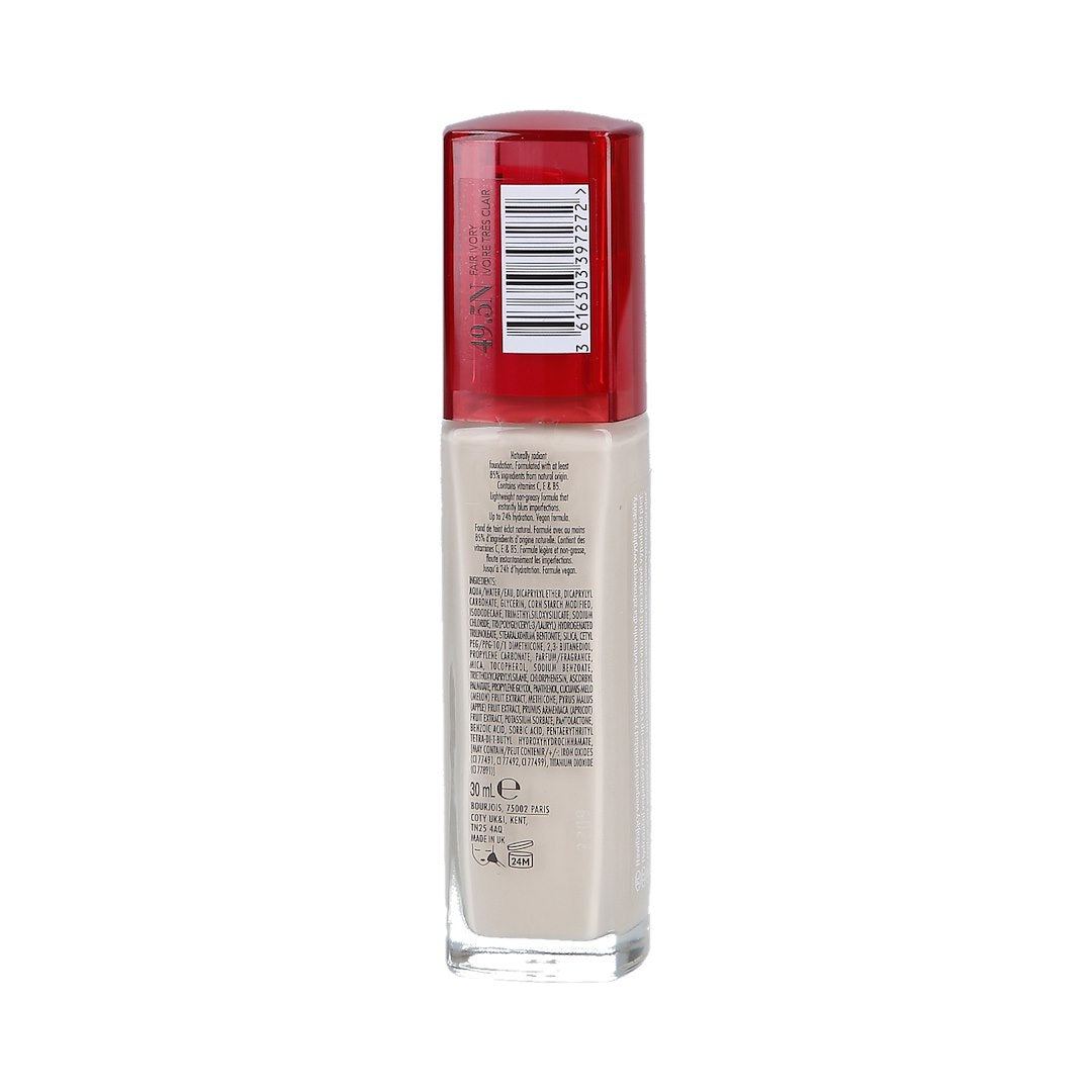 BOURJOIS HEALTHY MIX FOUNDATION VEGAN 049,5N FAIR IVORY 30ML