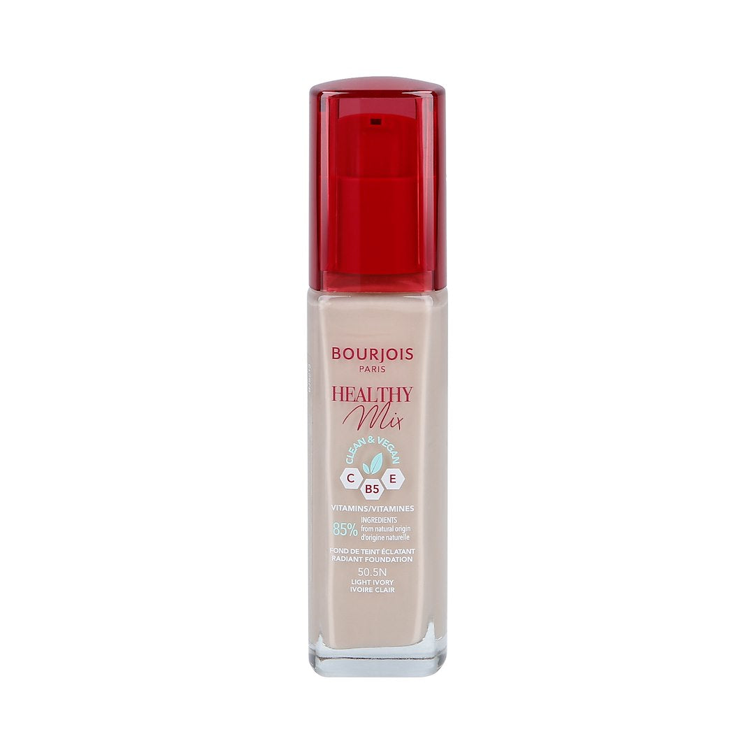 BOURJOIS HEALTHY MIX FOUNDATION VEGAN 050,5N LIGHT IVORY 30ML