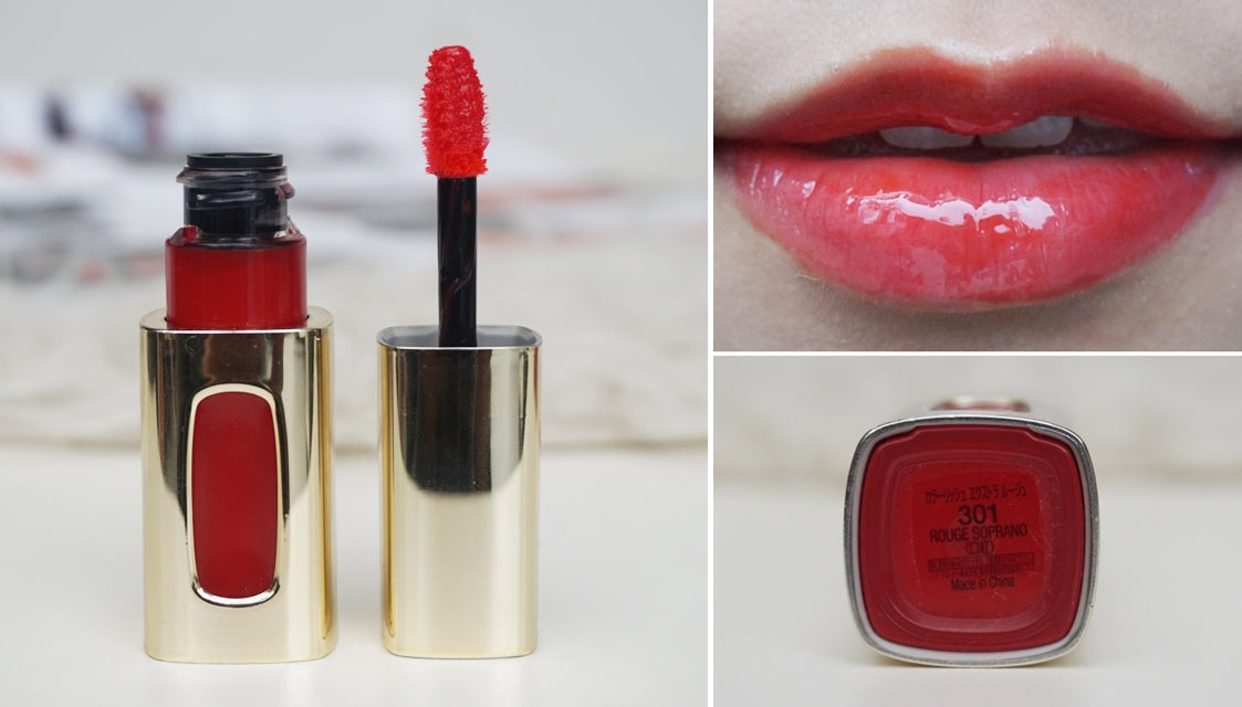 L'Oreal Paris L'Extraordinaire Lip Lacquer 301 Rouge Soprano 6ml