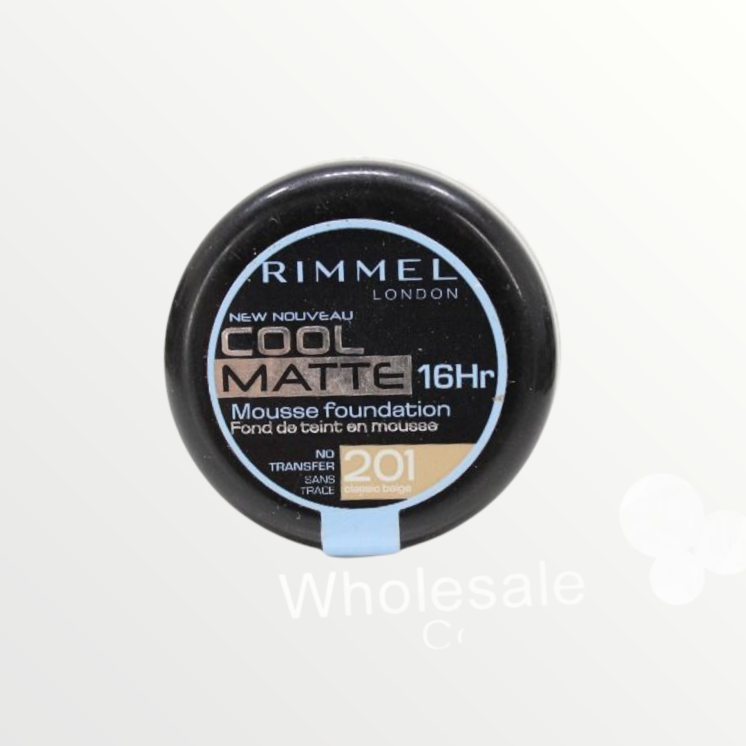 Rimmel Mousse Cool Matte 16H Foundation(18ml) - 201 CLASSIC BEIGE