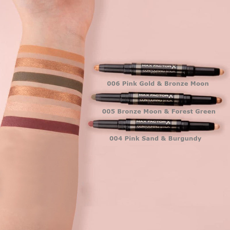 Max Factor Contouring Stick Eyeshadow Pink Sand – Burgundy
