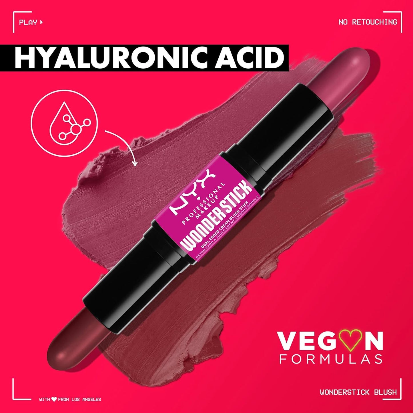 NYX Professional Makeup Wonder Stick Blush - 04 DEEP MAGENTA + GINGER