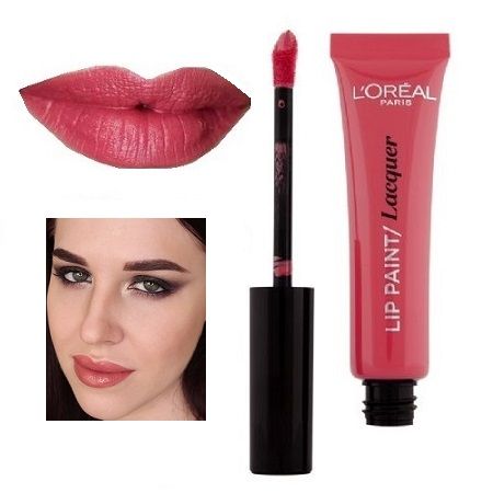 Loreal Lip Paint Lacquer Shade 102 Darling Pink