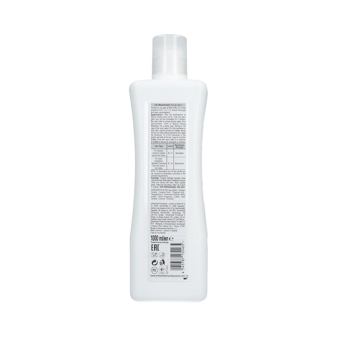 SCHWARZKOPF NATURAL STYLING NEUTRALISER 1L