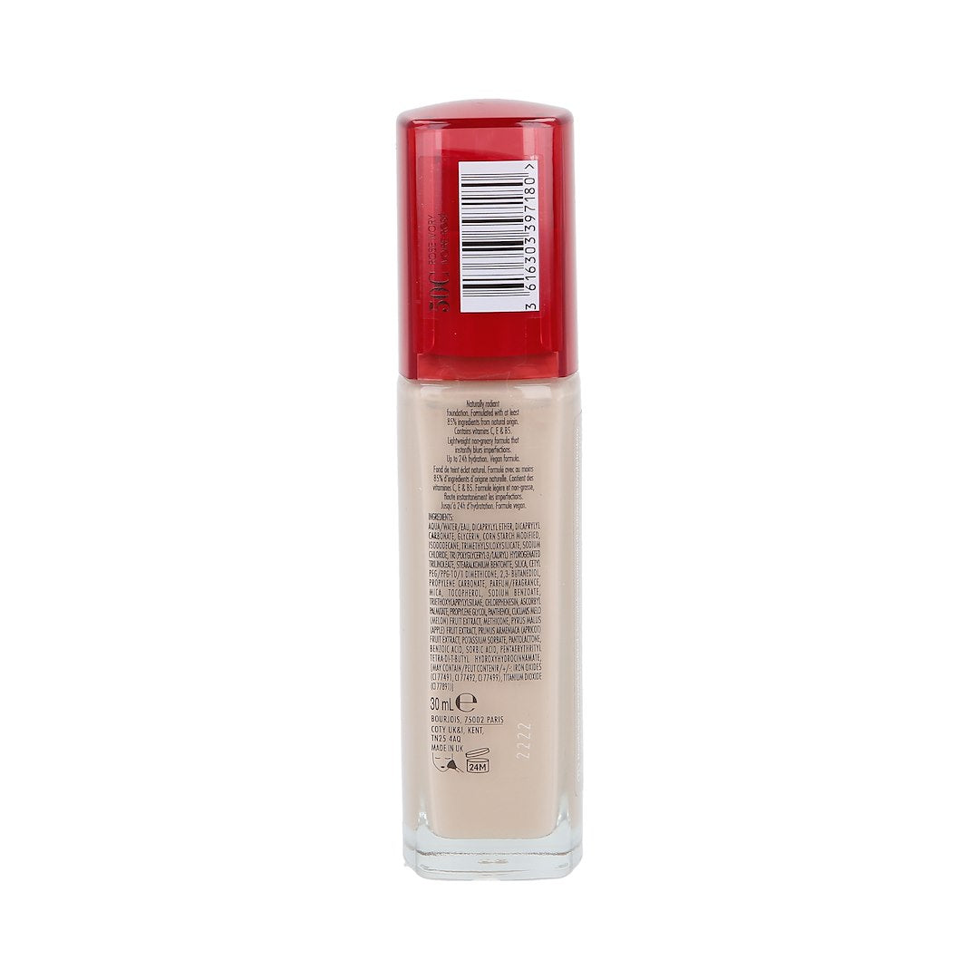 BOURJOIS HEALTHY MIX FOUNDATION VEGAN 050C ROSE IVORY 30ML