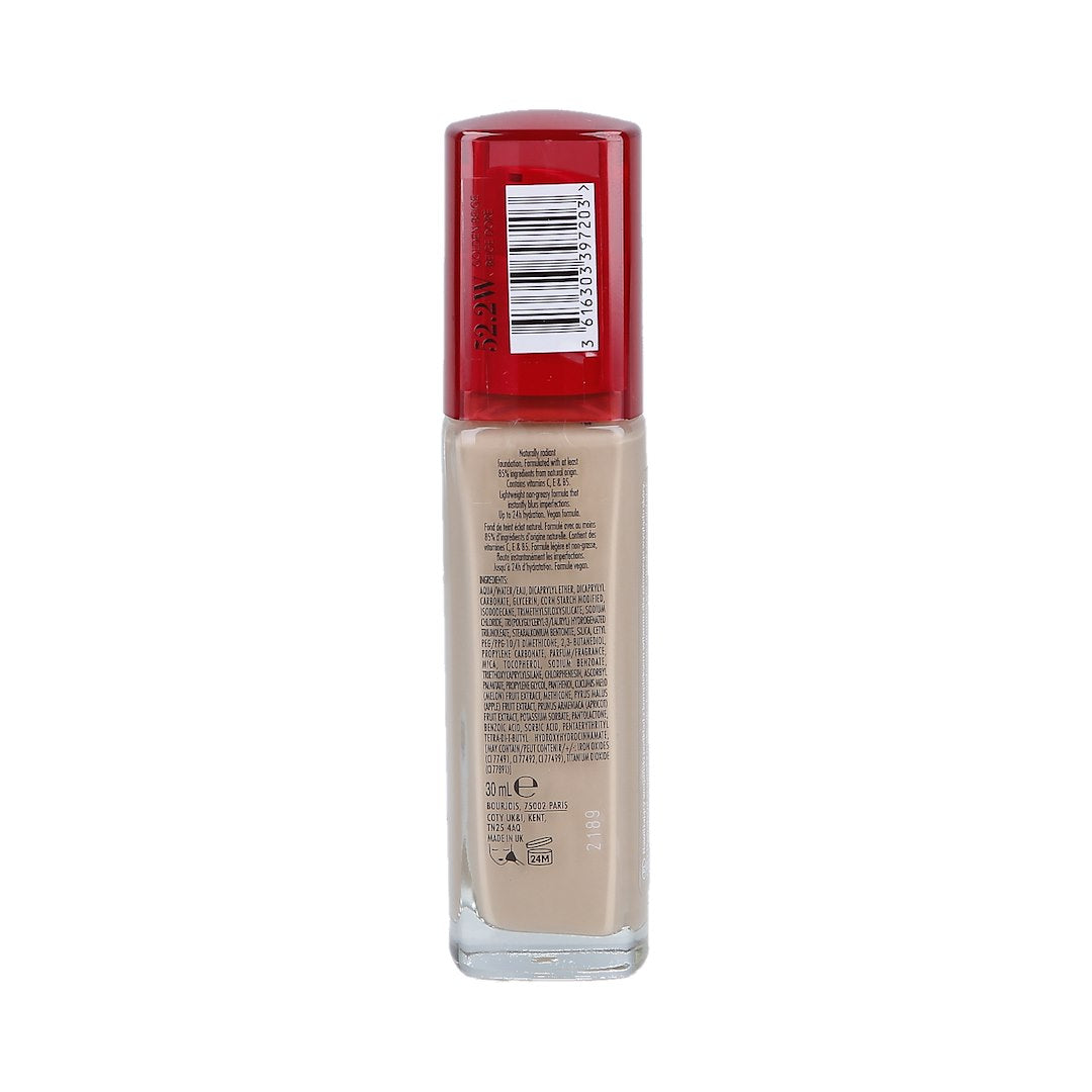BOURJOIS HEALTHY MIX FOUNDATION VEGAN 052,2W GOLDEN BEIGE 30ML
