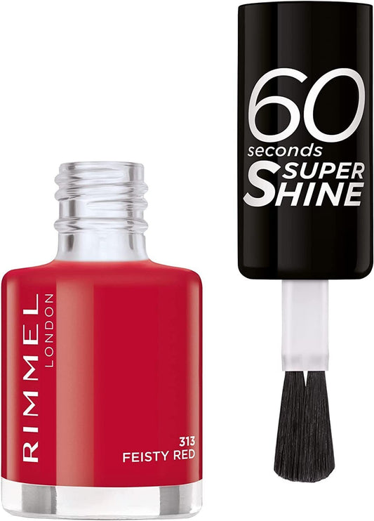 RIMMEL NAIL POLISH 60 SECONDS - 313 FIESTY RED