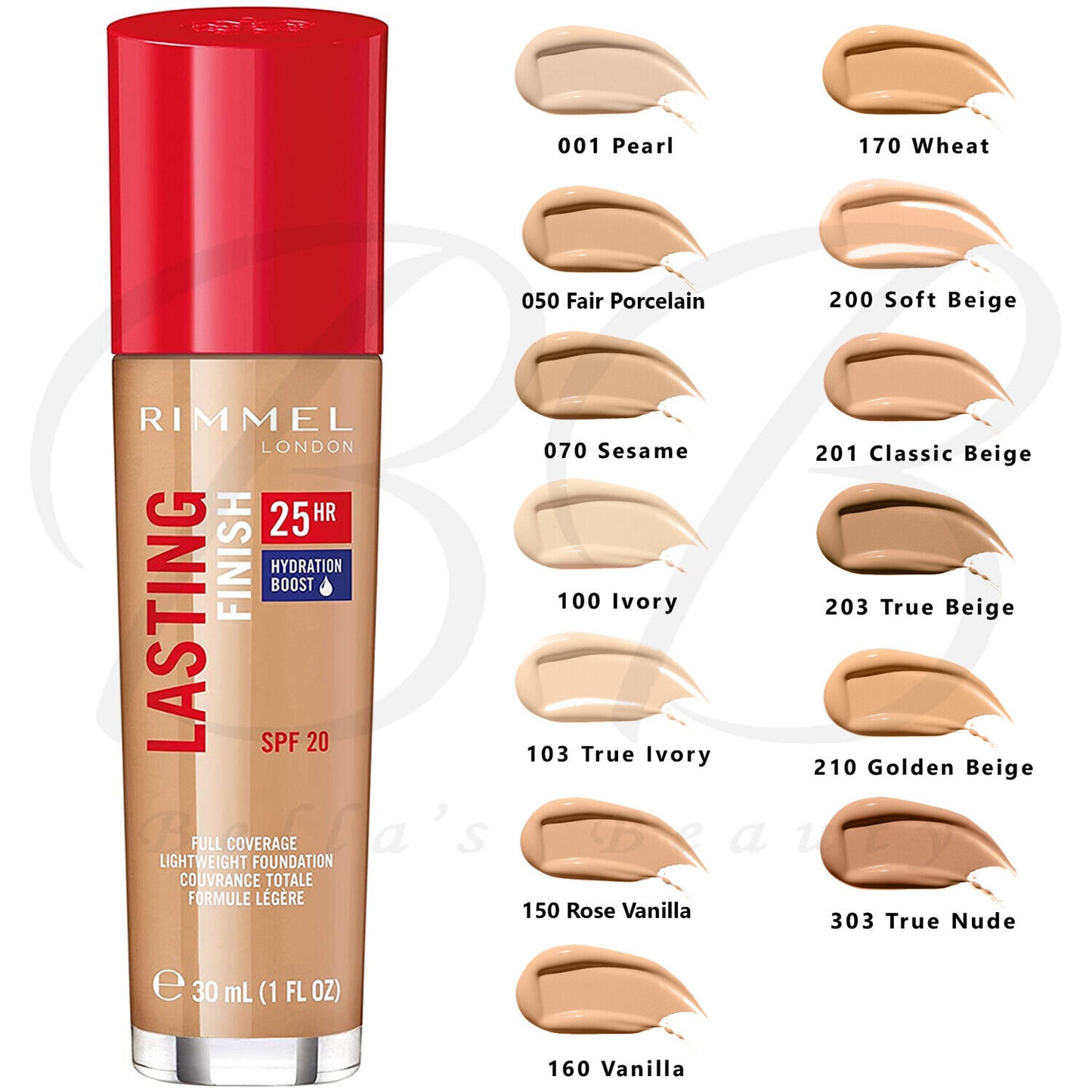 Rimmel Lasting Finish 25Hr Foundation With Comfort Serum - 160 VANILLA