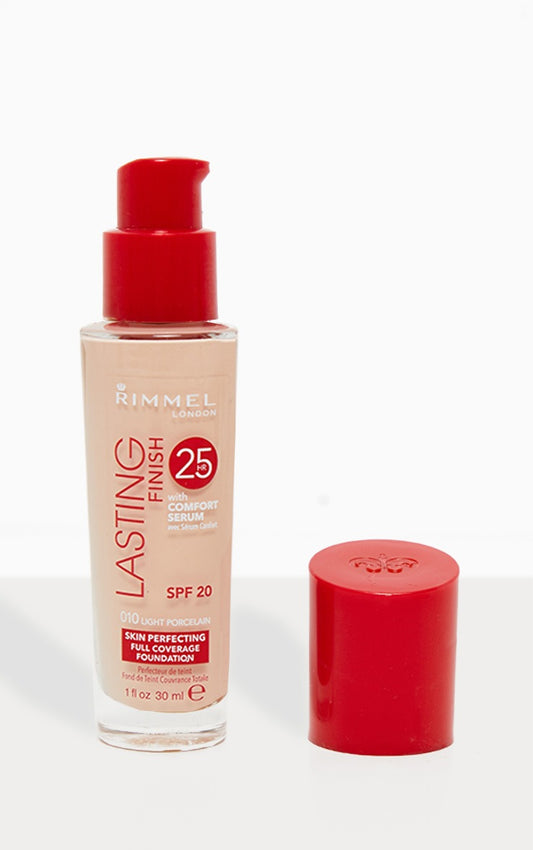 Rimmel Lasting Finish 25Hr Foundation With Comfort Serum - 010 ROSE IVORY