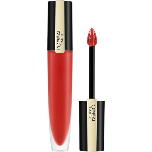 L'Oreal Paris Rouge Signature Matte Liquid Lipstick, Ultra-Matte Lip Stain, Up To 24 Hours of Colour, 113 I Don't, 41 ml