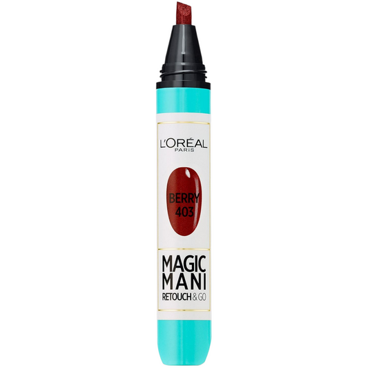 L’Oréal Paris Magic Mani Manicure Pen – Quick-Dry Nail Touch-Up Tool 403 Berry