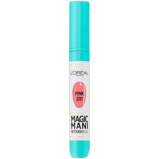 L’Oréal Paris Magic Mani Manicure Pen – Quick-Dry Nail Touch-Up Tool 201 Pink