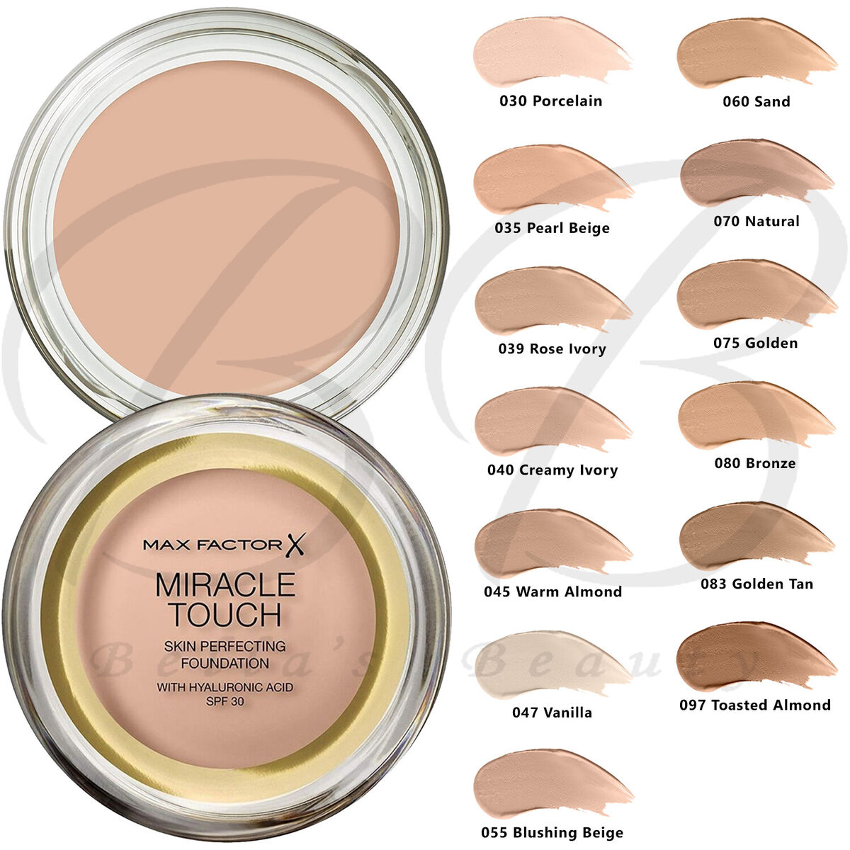 Max Factor Miracle Touch Face Compact - variants