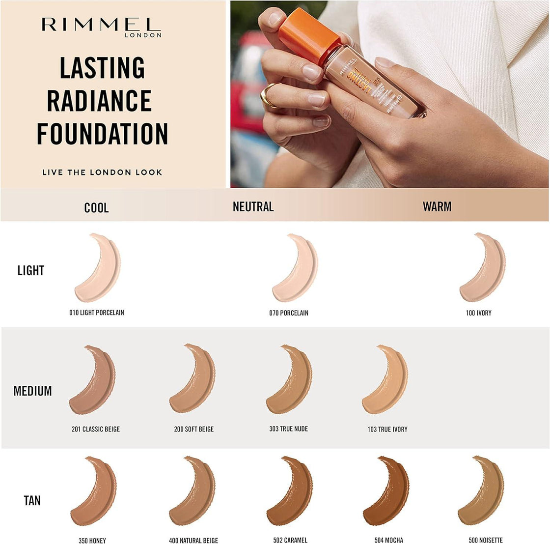 Rimmel Lasting Radiance Foundation - 070 PORCELAIN
