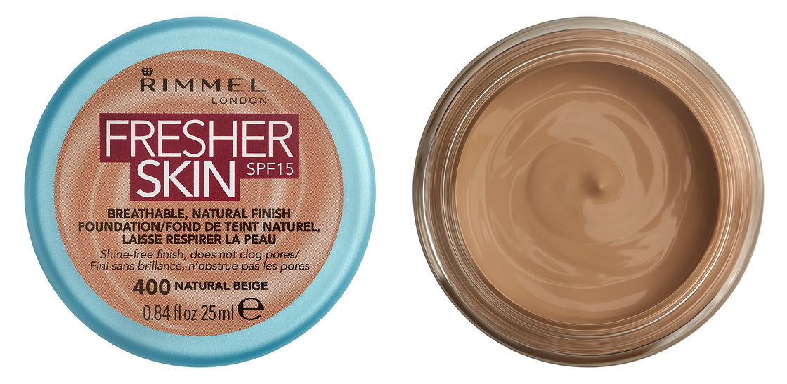 Rimmel Fresher Skin SPF15 Foundation - 400 NATURAL BEIGE
