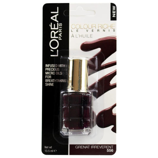 6 лаков для ногтей L'Oreal Color Riche — 556 GRENAT IRREVERENT