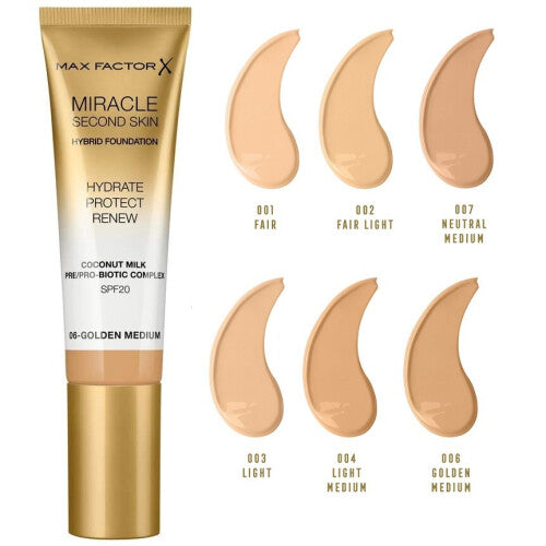 Max Factor Miracle Second Skin Hydrating Foundation - VARIANTS