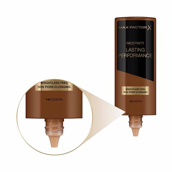 6 тональных основ Max Factor Facefinity Lasting Performance Foundation - 140 COCOA