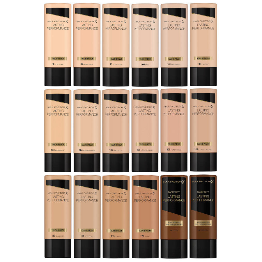 6 тональных основ Max Factor Lasting Performance Touch Proof - 40 СВЕТЛО-СЛОНОВАЯ КОСТЬ