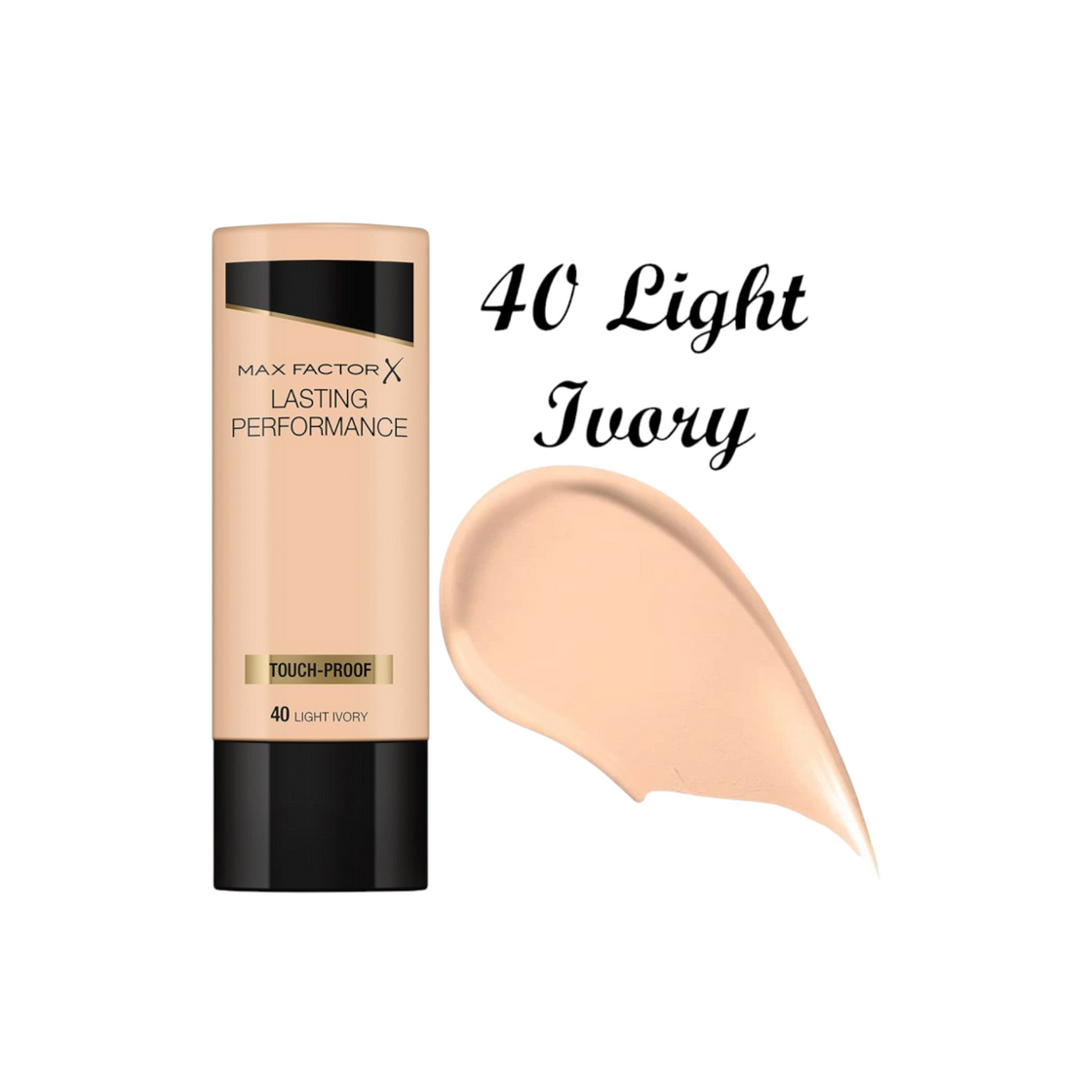 6 тональных основ Max Factor Lasting Performance Touch Proof - 40 СВЕТЛО-СЛОНОВАЯ КОСТЬ