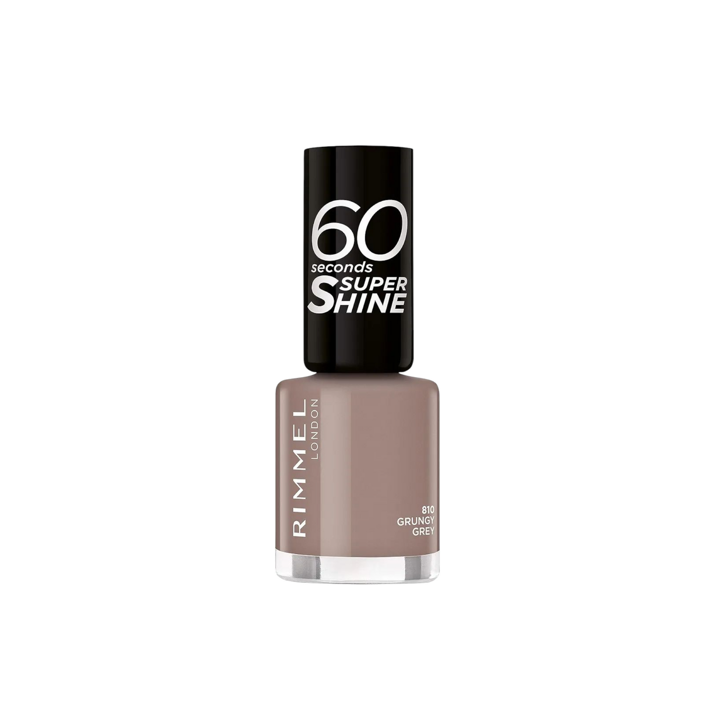 Rimmel 60 Seconds Super Shine Nail Polish - 810 GRUNGY GREY