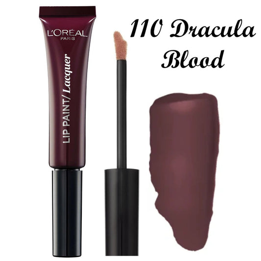 Loreal Lip Paint Lacquer Shade 110 Dracula Blood